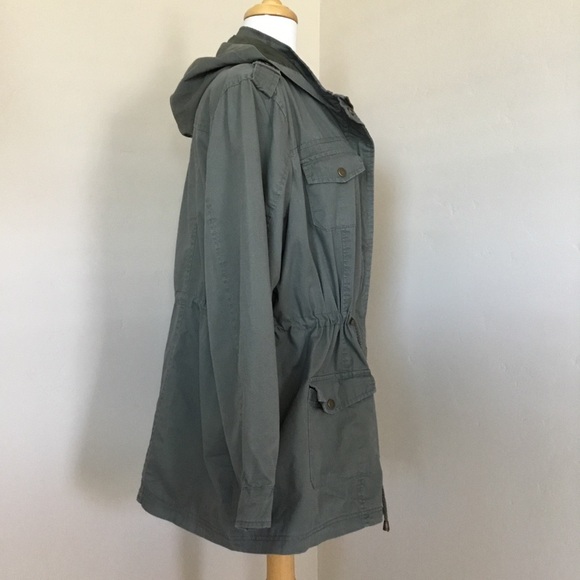 New Look Utility Jacket Cargo Army Green Size 2X - Picture 2 of 10